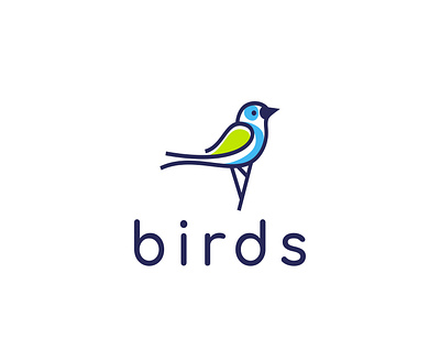Bird animal bird clean illustration logo logotype
