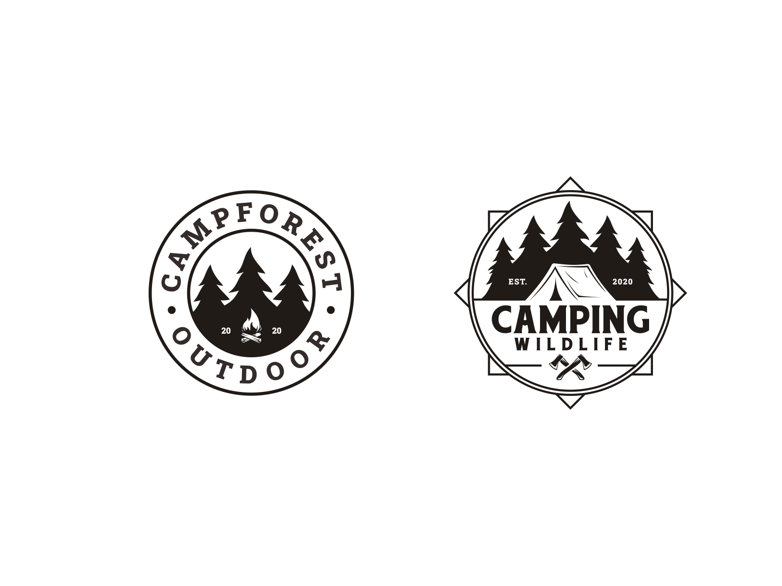 Camping outdoor by Weasley99 on Dribbble