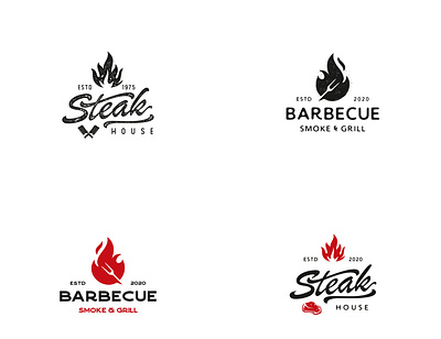 BBq. Steak, meat store bbq beef burger house logo meat steak steak house