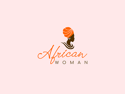 African Woman logo design