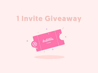 1+2=3 Dribbble Invites Giveaway🤩.