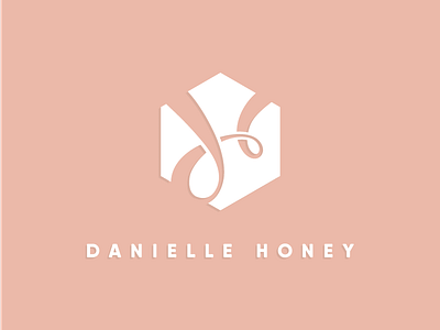 DH logo branding hexagonal logo