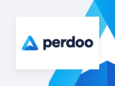 Perdoo Brand Identity blue branding clean design logo okr