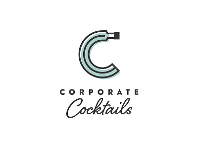 Corporate Cocktails [WIP] bottle branding cocktail corporate drinks logo logo design