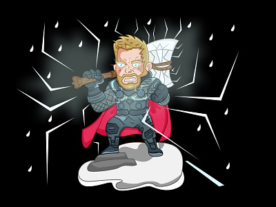 Character Design-Thor Marvel artwork cartoon character character character design comic illustraion logo marvel movie art thor thor ragnarok