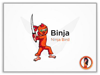 Binja Logo animation app branding cartoon character cartoon design character design icon identity illustration illustrator logo mascot mascot character mascot design mascot logo minimal typography vector web