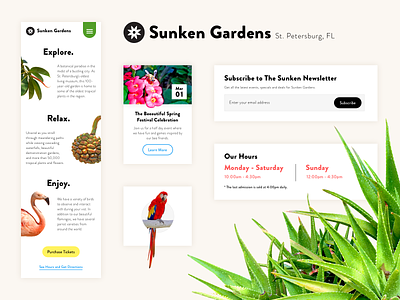 Sunken Gardens Style Tile - Daily UI Challenge branding design sketch style tile ui ux