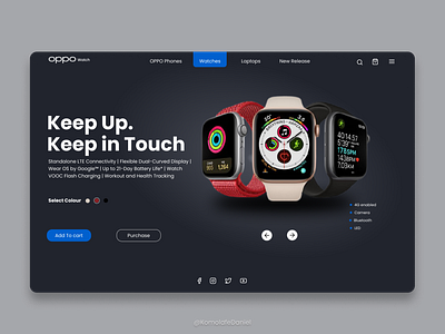 Oppo Watch figma laptops ui ux webdesign website