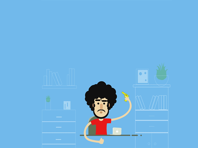Escape after effects escape food illustrator minimal motion graphic self character