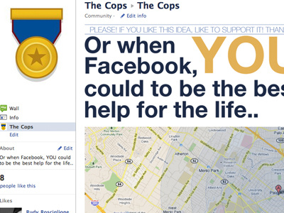 The Cops Concept // Fan page. alert badge concept cops facebook federal help ingenious innovation lightbox need police polizei witness