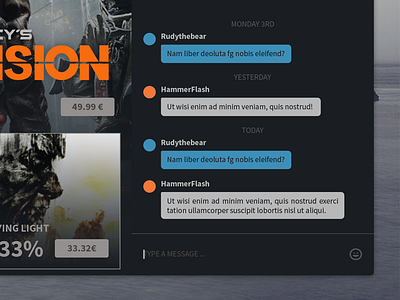 Redesign Steam - Chat