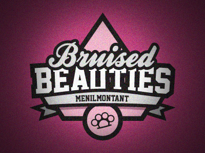 Bruised Beauties logotype beauties bruised france girls logo logotype menilmoantant paris roller