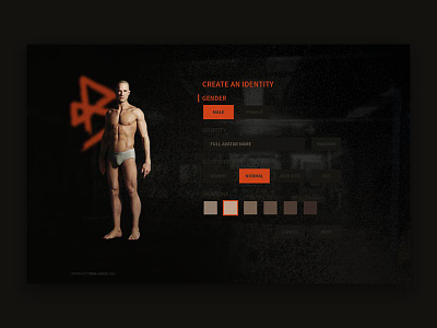 Character creation concept avatar character concept customize game human identity survival game ui design ux design video game