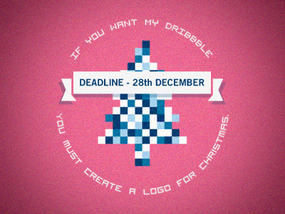 Dribbble invitation christmas competition create deadline dribbble invitation logo