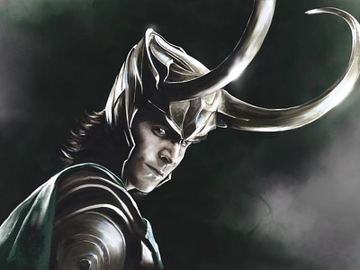Loki characters digital art digital illustration digital painting illustration loki marvel superhero villain
