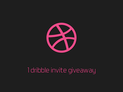 1 Dribbble Invite dribbble giveaway invitation invite