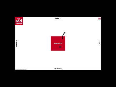 Red Square Vodka alcohol animation award clean cocktail cool cssda design digital drink interaction interaction design progressive red squares vodka website white