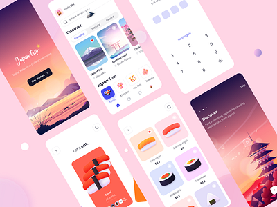 Japan Travel - Mobile App by Quynh on Dribbble