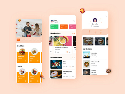 Cooking Mobile App app design application cooking design food app mobile mobile app mobile app design mobile design mobile ui ui uidesign