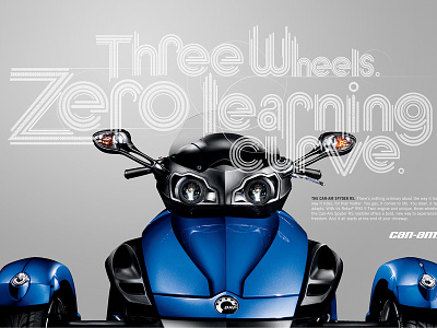 Can-Am Spyder Print design poster print ad typography