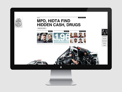 Milwaukee Police Department Site design interactive parallax website