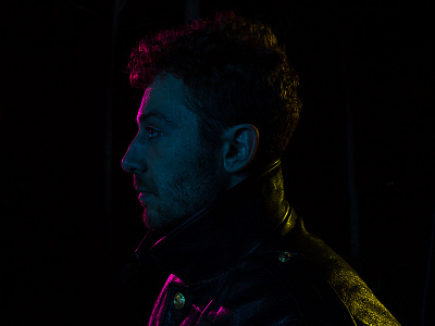 Profile dark photography portrait