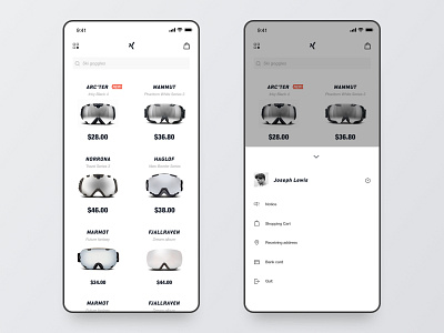 Sports Shopping Display Page app application clear design illustration iphone x outdoors simplicity sport ui ux