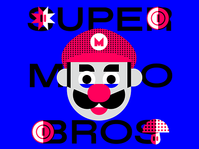 Super Mario Bros characters design flat graphic graphicdesign illo illustration illustrator mario mario bros mariobros nintendo supermario vector videogame