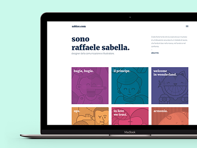 sabice.com - my new site is online design digital illustration portfolio showcase ui ux web