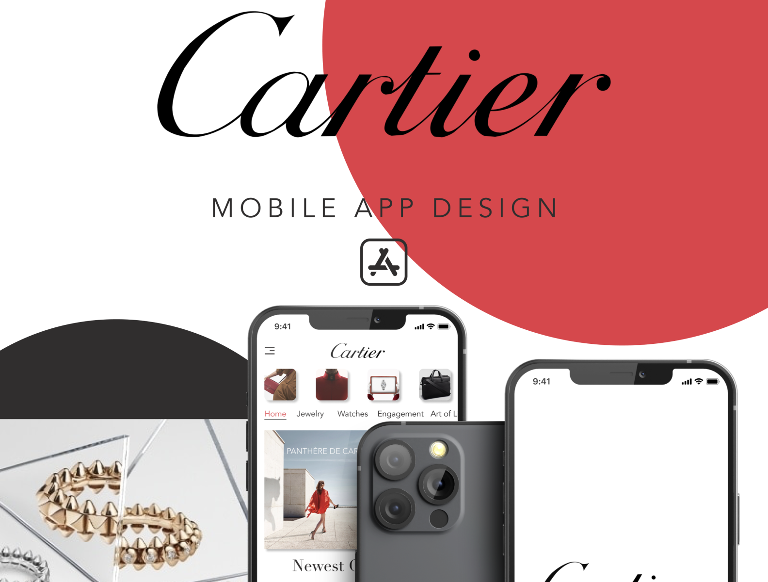 Cartier UX UI Jewelry Mobile App by Alisher Moiseev on Dribbble