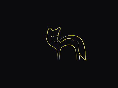 fox iconic logo 2d branding business company corporate design dribble flat logo minimal