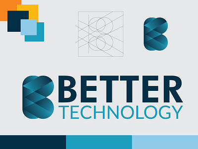 Better Technology Logo 2d 3d abstract art branding business company design dribbble flat graphic design illustration logo tech technology typography ui vector