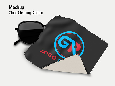 Microfiber Glasses Cleaning Cloth clean cleaning graphic design microfiber mockup mockups photoshop