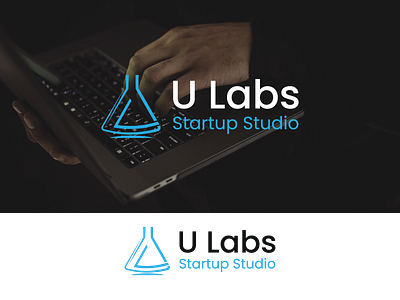 U Lab Startup Trendy Minimalist Original Logo technology logo