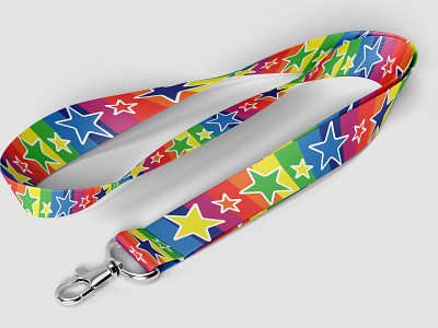 Colorful Lanyards 2d 3d branding business company corporate design designer event events flat illustration