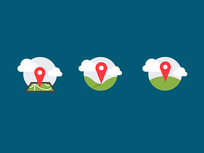 Location Icon Explorations clean flat icons location map pin
