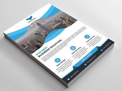 Professional business flyer design template