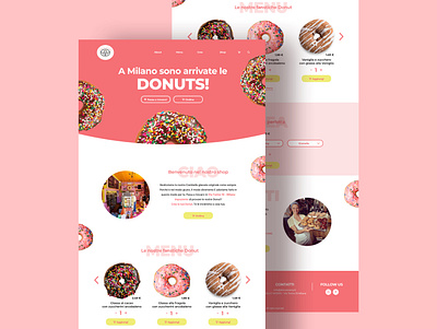 Donut Worry - Website UI branding delivery donuts shop ui ux web design website