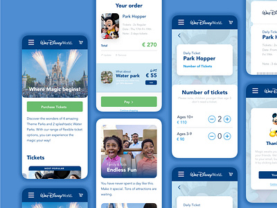 Disney booking website booking design disney disneyland mobile mobile ui travel ui uxui