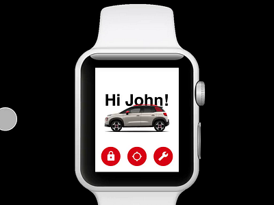 Citroën Smart watch app app design car design maps minimal mobile ui ui ux watch