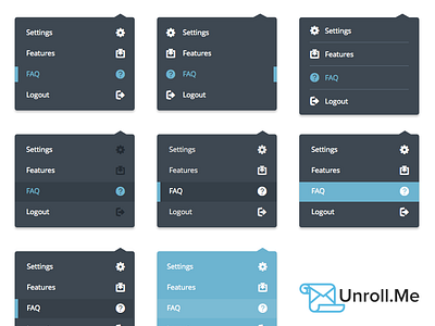 UI Dropdown by James Seymour-Lock on Dribbble