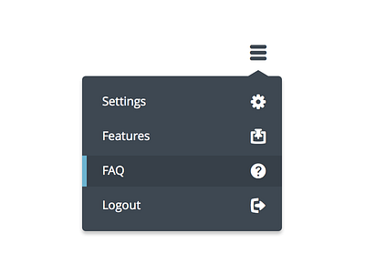 UI Dropdown dropdown flat menu select ui