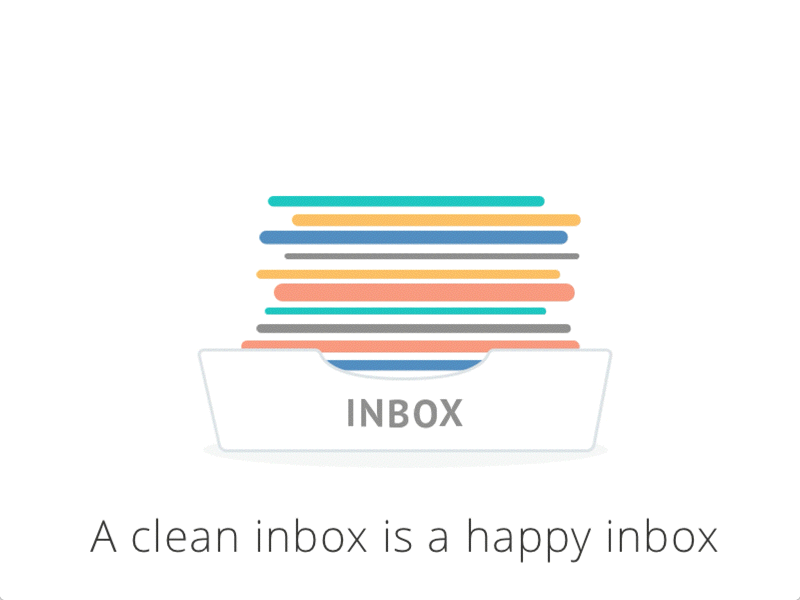 Unroll.Me Happy Inbox Illustration Animation face happy illustration inbox smile