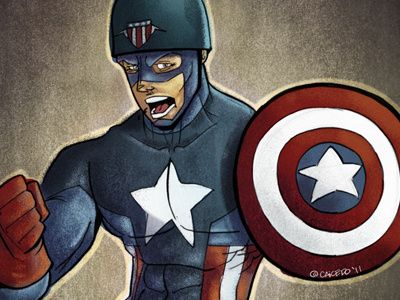 Captain America captain america color study sketch