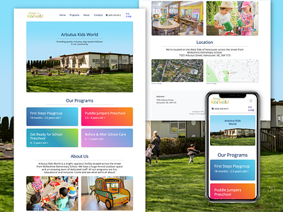 Website for Child Centre in Vancouver