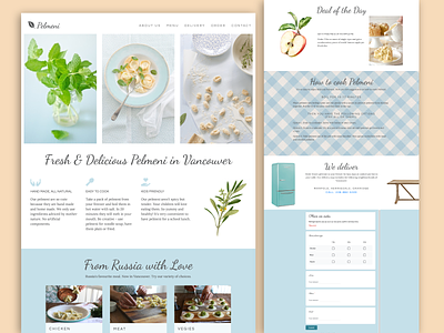 Website for a restaurant branding logo ux webdesign website