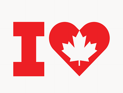I LOVE CANADA canada ilovecanada logo logodesign