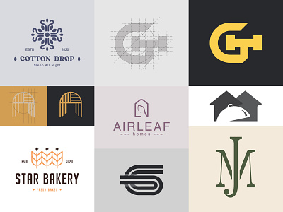 8 Logo mark collection ! branding identity illustration logo logo design logofolio logos logotype simple typeface. lettering typography vector