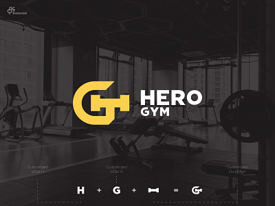 Hero Gym Logo Design! branding branding design design exercise fitness flat graphic design gym identity illustration logo logo design logotype minimal simple vector