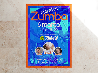 Zumba marathon poster event fitness local design local poster marathon poster a day posterdesign posters promo poster sports logo zumba zumba poster